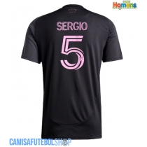 Camisa de time de futebol Inter Miami Sergio Busquets #5 Replicas 2º Equipamento 2025-26 Manga Curta